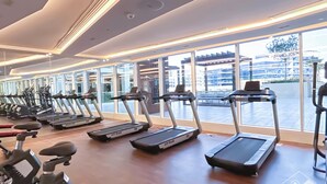Gym - Modern Studio With Balcony in Arjan (Dubai)
