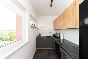 Apartment | Private kitchen - Panoramic View Apart p4you pl (Kraków)