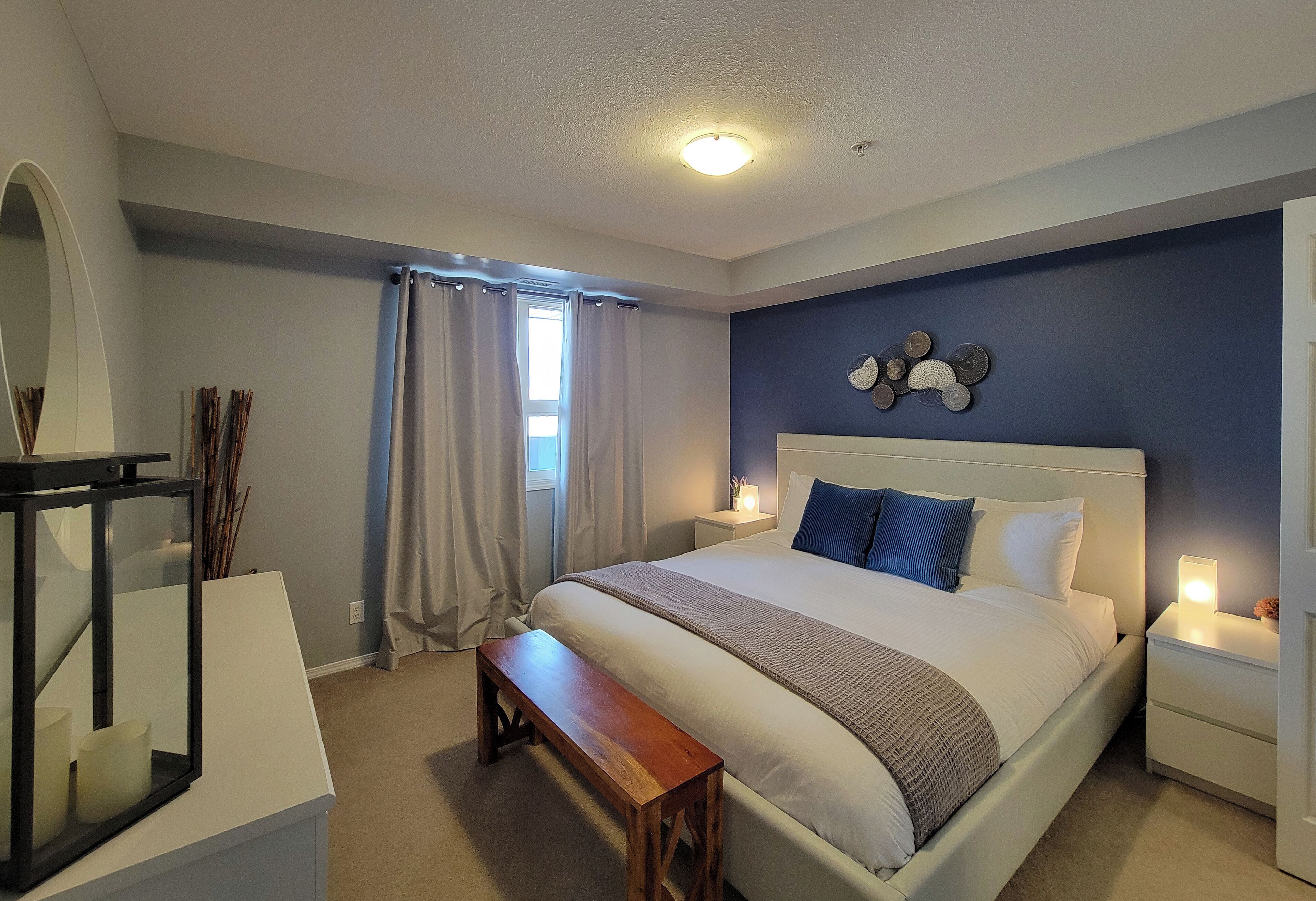 2 quartos, escrivaninha, Wi-Fi, roupa de cama