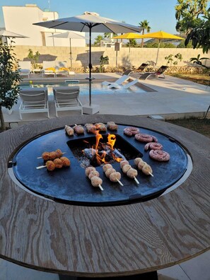 Terrace/patio -  Beautiful villa with pool in Specchia (Specchia)