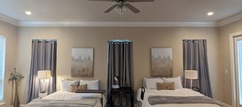 Charming Country Cottage nestled among majestic oaks on 5-acre private retreat.