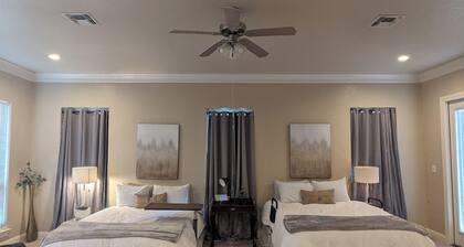 Charming Country Cottage nestled among majestic oaks on 5-acre private retreat.