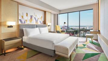 Minibar, in-room safe, desk, laptop workspace