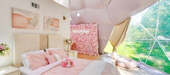 Rosé All Day Geodome - Unique Escapes "Rosé All Day" Dog Friendly Geodome