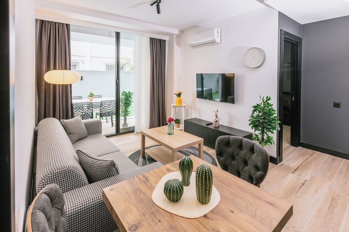 Familie suite | 2 slaapkamers, luxe beddengoed, een minibar, een kluis op de kamer