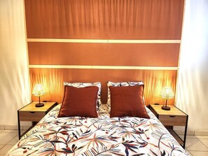 1 bedroom, iron/ironing board, free WiFi, bed sheets