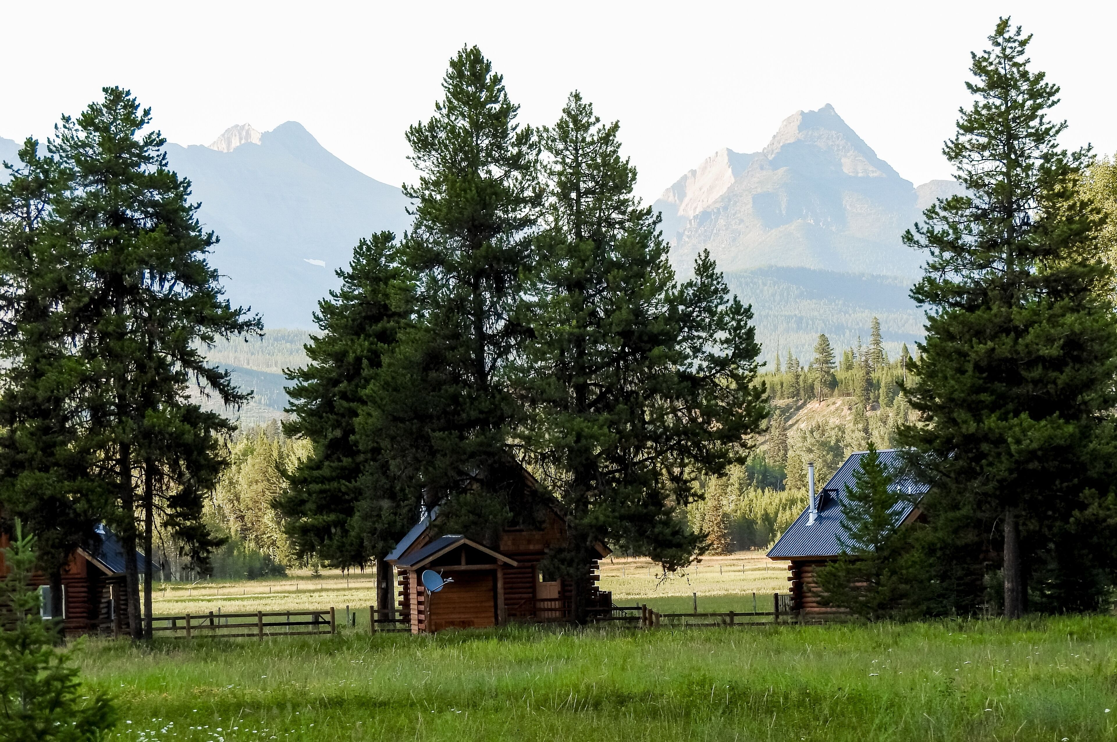 Trio of rustic cabins on 21 acres near Glacier National Park