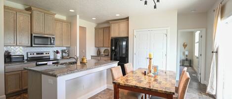 Microwave, oven, stovetop, dishwasher