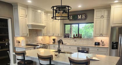 The Farmhouse is a perfect getaway with a beautiful view of the sunset!