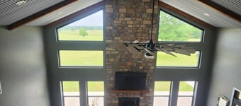 The Farmhouse is a perfect getaway with a beautiful view of the sunset!