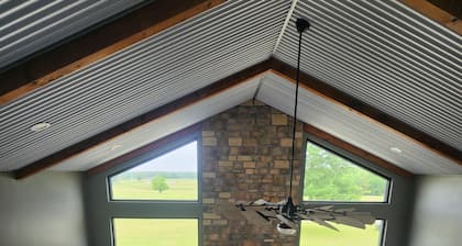 The Farmhouse is a perfect getaway with a beautiful view of the sunset!