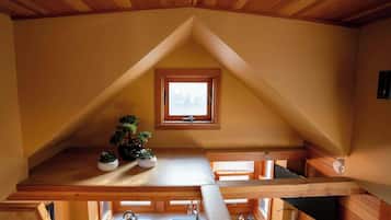 Fridge, microwave, stovetop, electric kettle