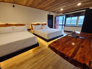 Deluxe Double Room, Partial Sea View | Premium bedding, memory-foam beds, in-room safe, desk - Waterfront on Glacier (Juneau)