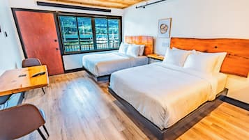 Premium bedding, memory foam beds, in-room safe, desk