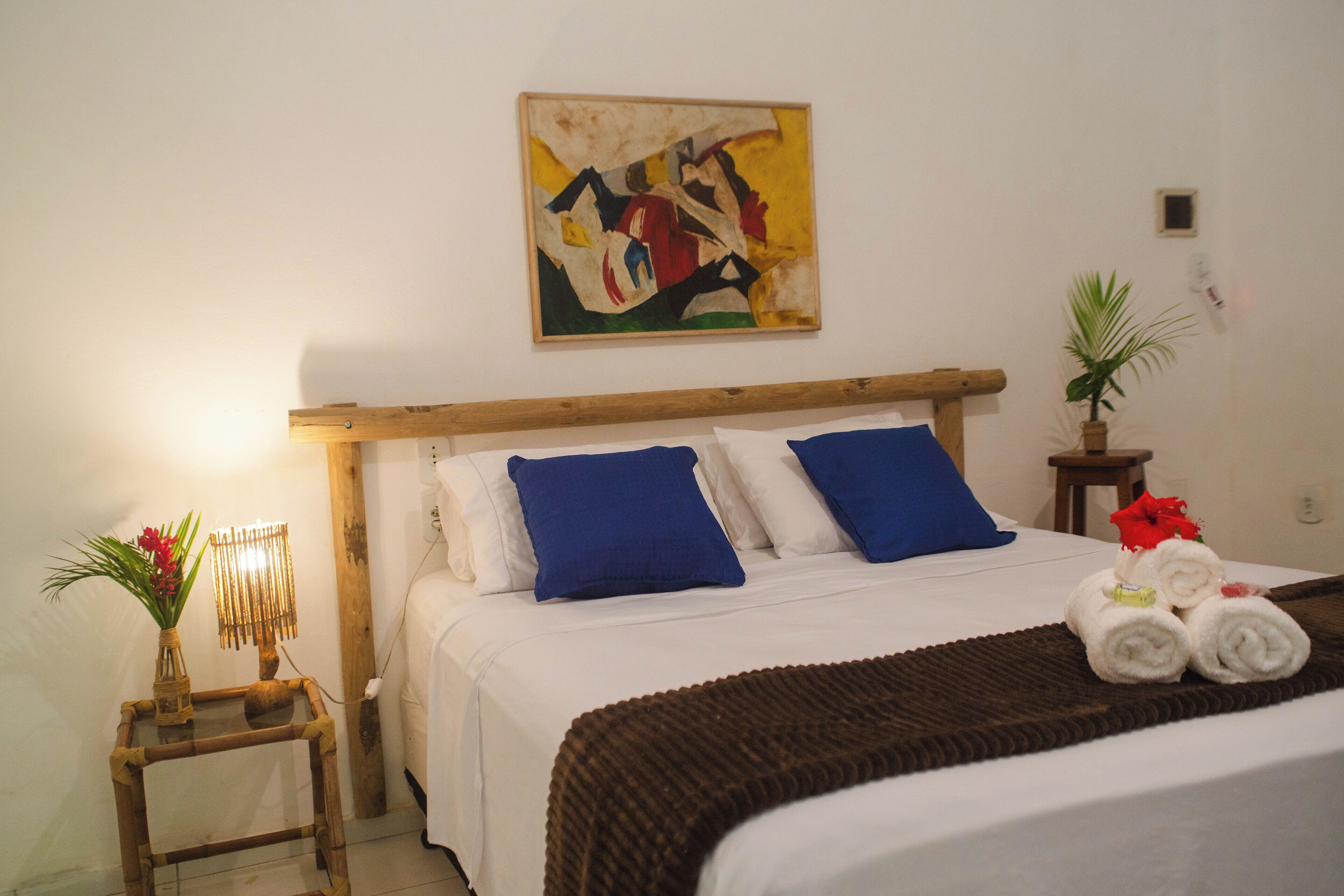 Quarto casal, para não fumantes, vista para o jardim | Wi-Fi de cortesia