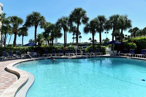 Pool - Harbor Towers Yacht & Racquet Club- Ground Floor 2 Bedroom/2 Bath private hot tub condo! (Sarasota)