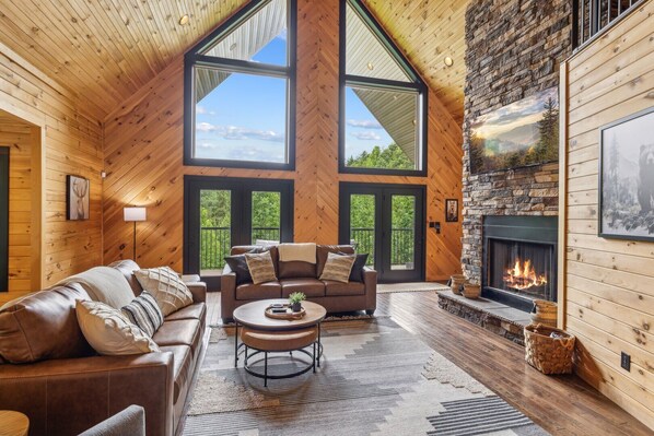 Smart TV, fireplace, video games