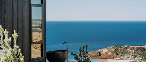 Columba, One Bedroom, Ocean View, Off-Grid WanderPod | 1 bedroom, premium bedding, pillow-top beds, free WiFi
