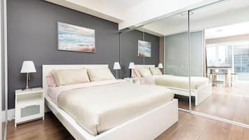 Căn hộ Deluxe, bếp, quang cảnh thành phố | 1 phòng ngủ, trang bị nội thất với thiết kế riêng biệt
