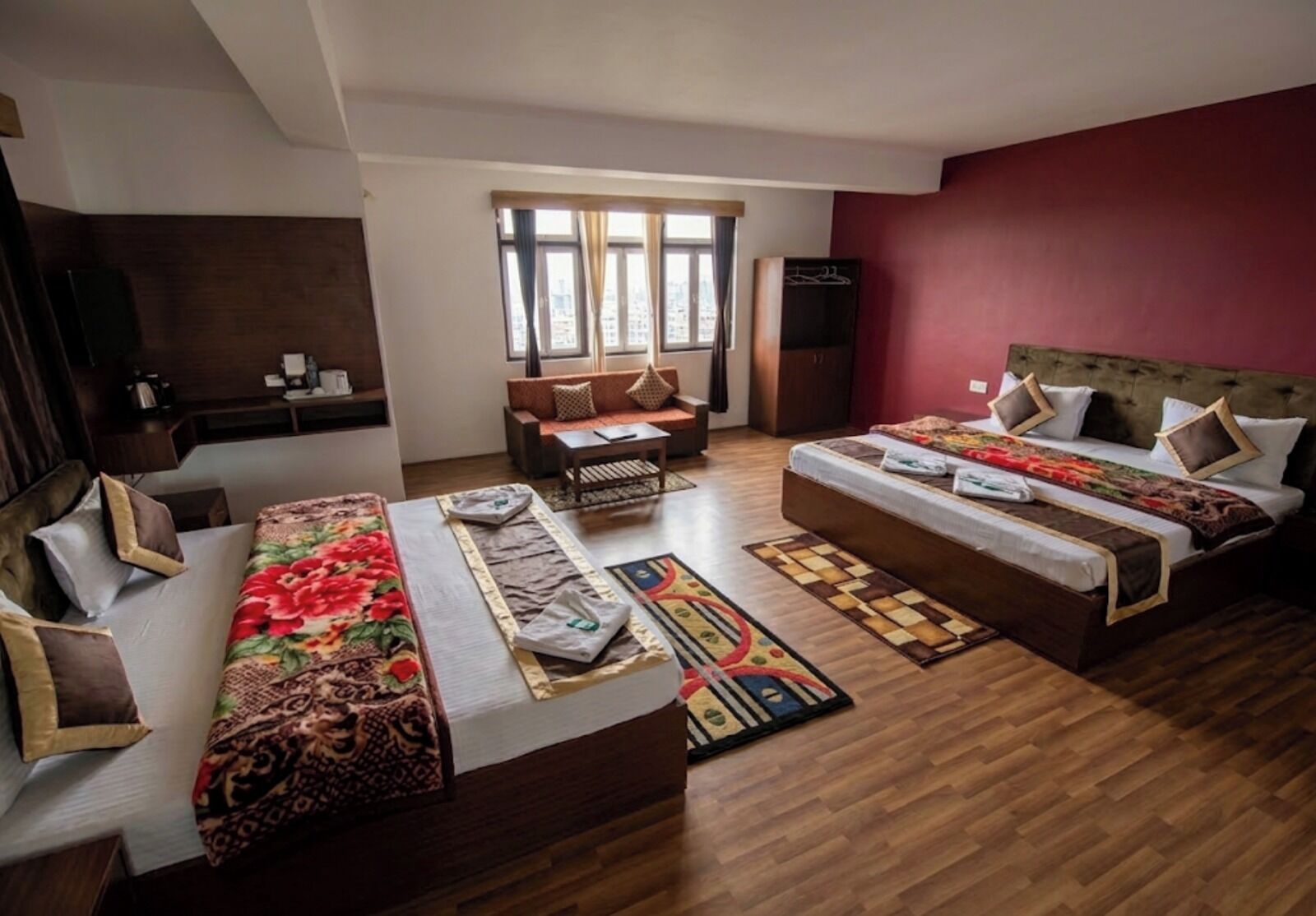 Familierom | Lydisolert, wi-fi (inkludert) og sengetøy