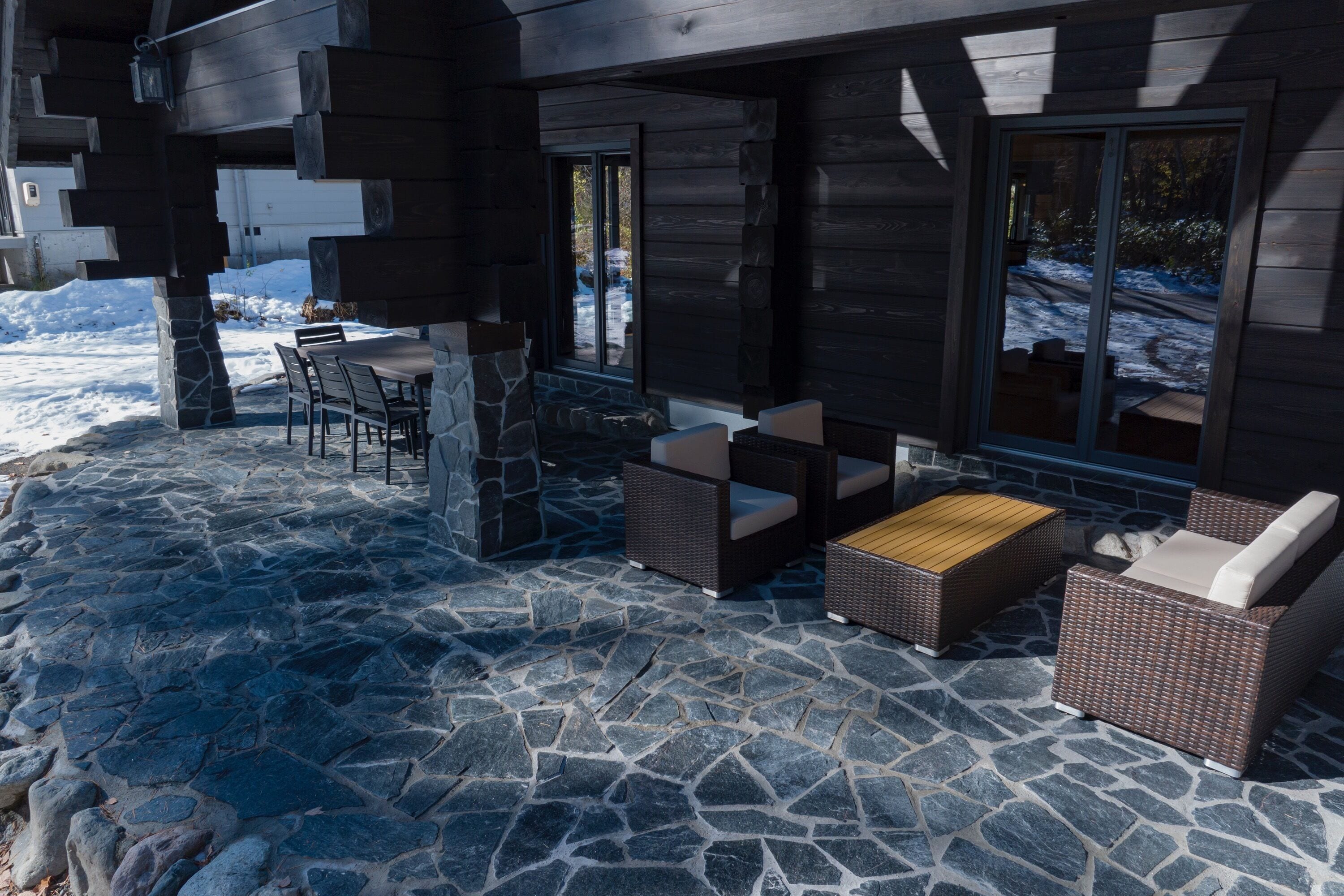 Deluxe-Chalet, Bergblick | Terrasse/Patio