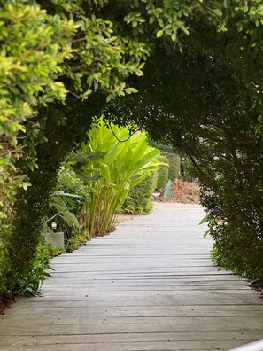 Entrée de l’hébergement