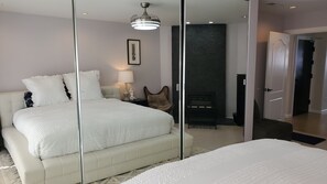 4 bedrooms, desk, iron/ironing board, travel cot