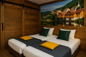 12 bedrooms, desk, iron/ironing board, internet