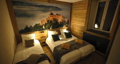 GĂźte de groupe la truite d'or