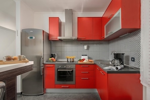 Căn hộ dành cho gia đình, 1 phòng ngủ, lò vi sóng (Quiet City Apartment Dexa) | Bếp riêng