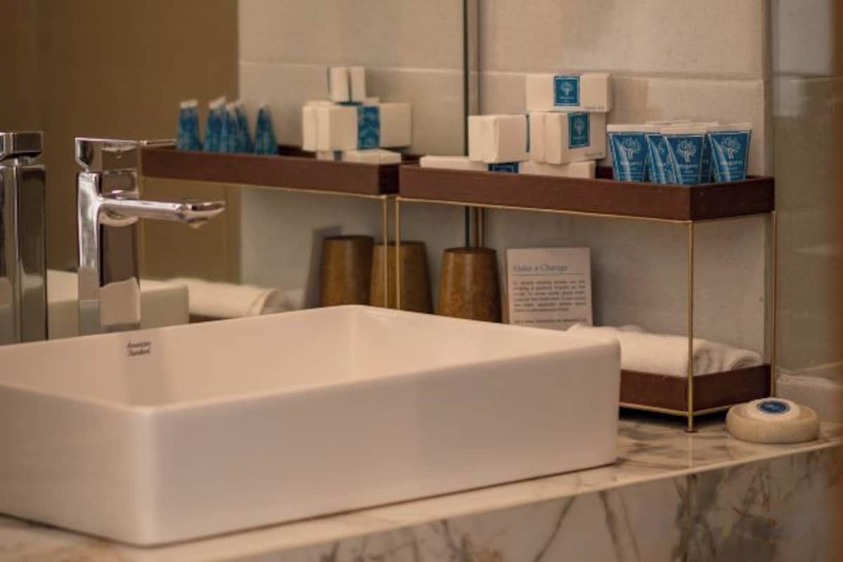 Ducha, secador de pelo, batas, bidet
