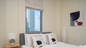 Deluxe Apartment, Marina View | 2 bedrooms, in-room safe, blackout drapes, iron/ironing board - KOHH - 2BR in Marina Wharf 2 (Dubai)