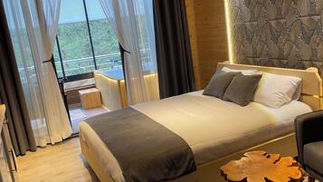 Habitación Royal, balcón, vista al valle | Decoración personalizada, wifi gratis y ropa de cama