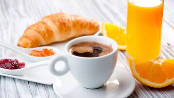 Daily continental breakfast for a fee