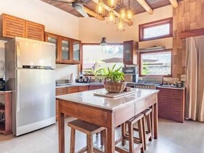 Microwave, stovetop, toaster, freezer