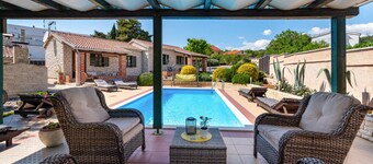 Stone villa Tea with pool