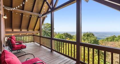 Mountaintop Cabin w/ Poolside Sunsets!