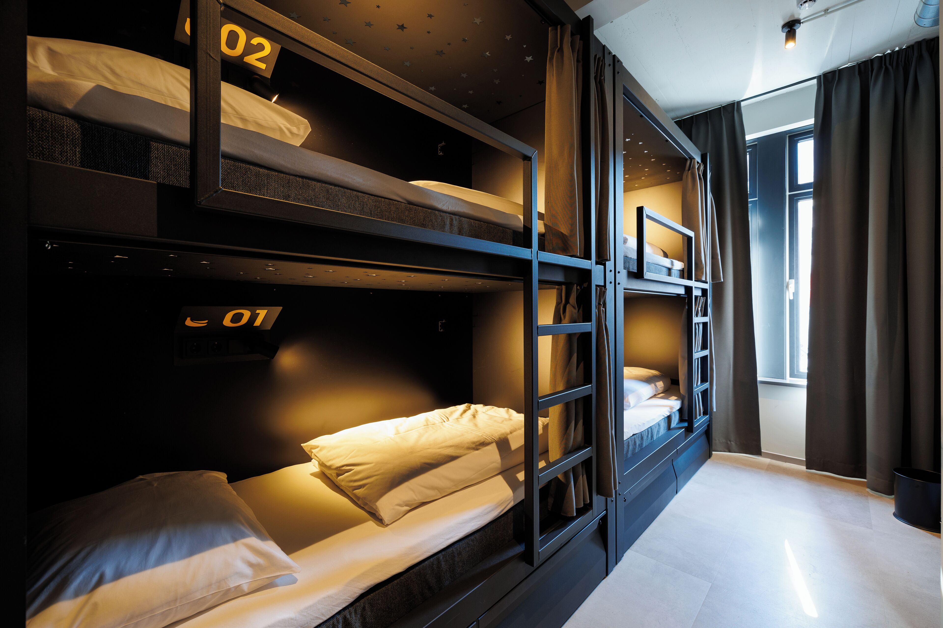 Premium bedding, laptop workspace, free WiFi, bed sheets