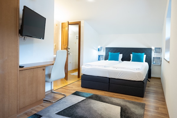 Classic Apartment, Mountain View | Frette Italian sheets, premium bedding, memory foam beds
