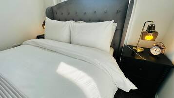 1 bedroom, hypo-allergenic bedding, individually decorated