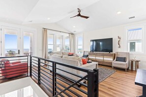 Smart TV - Spacious 4BR home in Holden Beach with private heated pool and beach access. (Holden Beach)