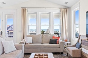 Smart TV - Spacious 4BR home in Holden Beach with private heated pool and beach access. (Holden Beach)