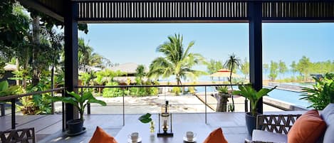 Superior-Zimmer, 1Â King-Bett, Nichtraucher, Meerblick | Terrasse/Patio