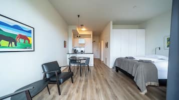 Apartamento estándar, 1 habitación, vistas al mar | Zona de estar