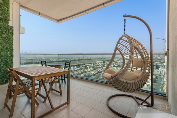 Comfort Studio, Balcony, City View | Balcony - WelHome - Relaxing and Fancy Studio Apt with City View (Dubai)