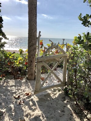 Sun loungers, beach towels