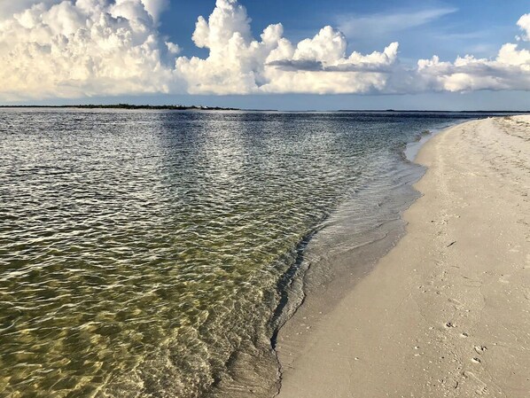 Sun-loungers, beach towels
