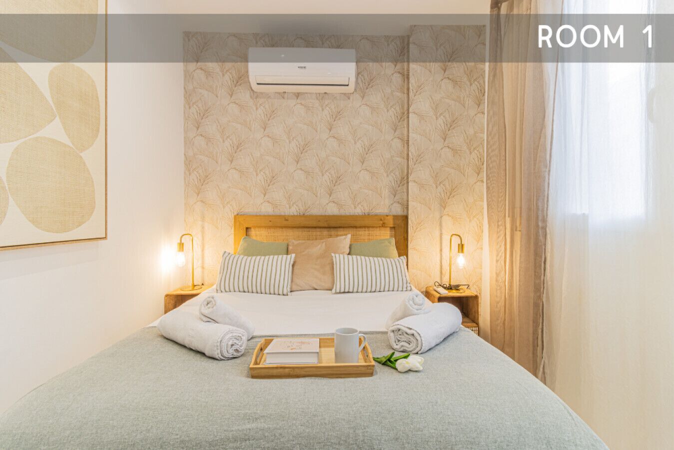 2 makuuhuonetta, työpöytä, silitysrauta/-lauta, Wi-Fi