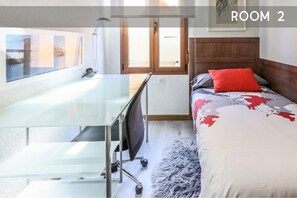 3 chambres, bureau, Wi-Fi, draps fournis