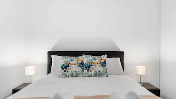 1 bedroom, iron/ironing board, bed sheets